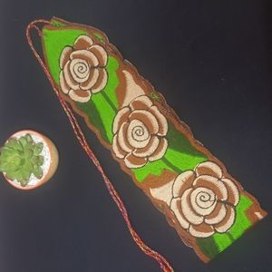 Mexican embroidered sash belt